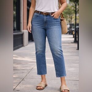 EVIDNT x Anthropologie Women's Denim Florence Straight Jeans NWT 31 30 #1225-26